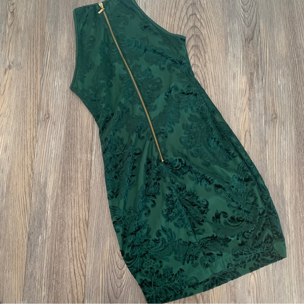 B Darlin Green Velvet Dress 3 - Gem